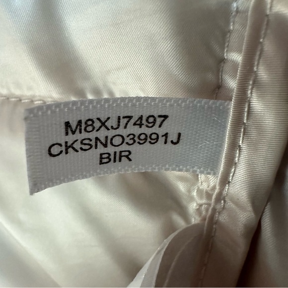 Calvin Klein Quilted Knit Puffer Jacket, Champagne, Large - Picture 8 of 9